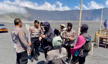Bromo-Kembali-Dibuka-untuk-Wisatawan,-Polres-Probolinggo-Beri-Atensi-Khusus-Pencegahan-Karhutla