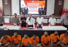 Polres-Mojokerto-Kota-Amankan-7-Tersangka-Narkoba,-Sita-Ratusan-Ribu-Butir-Pil-LL-dan-67,89-gr-Sabu