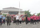 Sambut-Hari-Bhayangkara-Ke-79,-Polresta-Sidoarjo-Gelar-Olahraga-Bersama