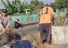 Bhabinkamtibmas-Polsek-Jabon-Kerja-Bakti-Bersama-Warga,-Wujudkan-Lingkungan-Bersih-dan-Kondusif