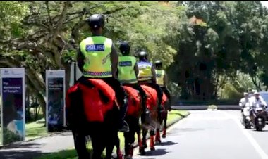 Polri-Turunkan-Pasukan-Berkuda-Amankan-World-Water-Forum-ke-10-di-Bali