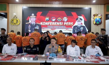 Polres-Lamongan-Berhasil-Ungkap-29-Kasus-Narkoba,-39-Tersangka-Diamankan