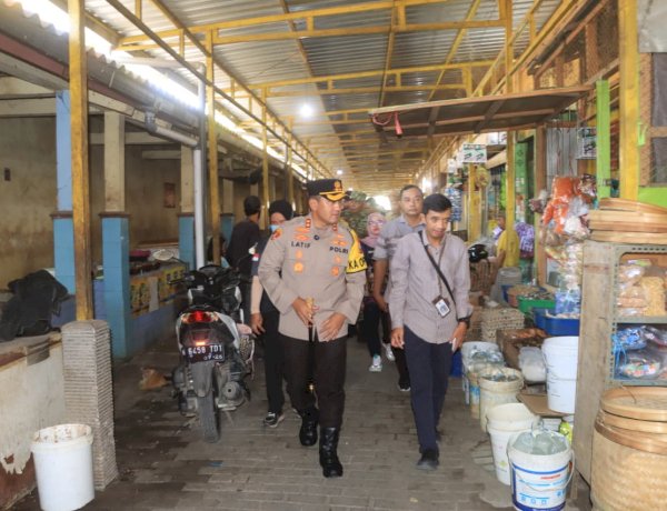 Jelang Idul Fitri Kapolres Probolinggo Cek Harga dan Ketersediaan Bahan Pangan