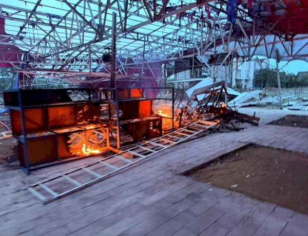 Gerak Cepat, Polsek Sedati dan TNI Tutup Lokasi Judi Sabung Ayam