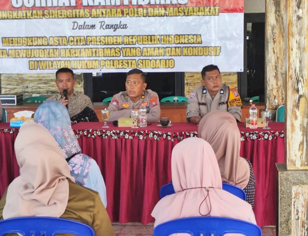 Polresta Sidoarjo Gelar Curhat Kamtibmas Perkuat Sinergi dan Serap Aspirasi Warga