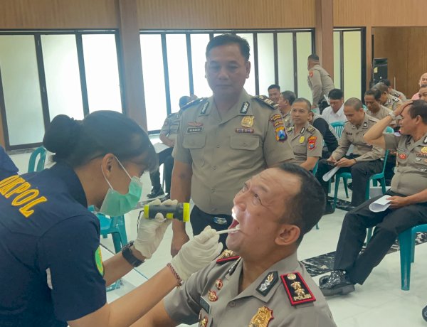Polresta Sidoarjo Gelar Cek Kesehatan Gratis Anggota Sambut Hari Bhayangkara ke-80