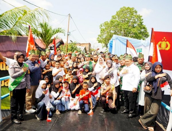 Resmikan 80 Jembatan Merah Putih Presisi di Riau, Kapolri: Permudah Anak Sekolah-Masyarakat