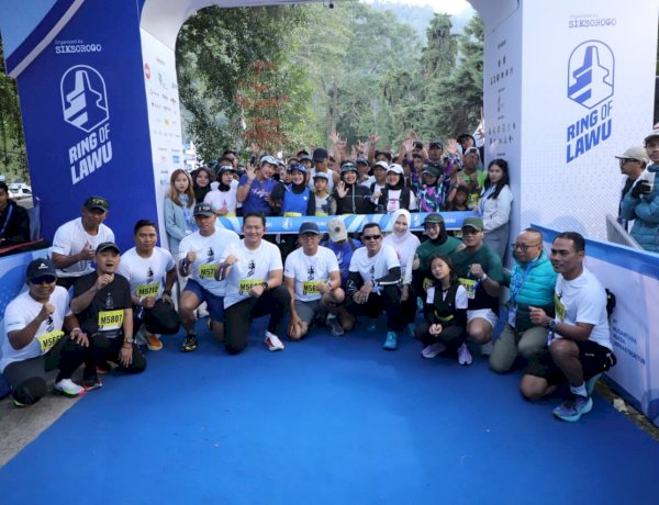 Dukung Pariwisata Polres Magetan Turut Ambil Bagian Trail Run Ring of Lawu 2026