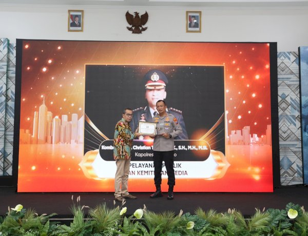Kapolresta Sidoarjo Raih IJTI Awards 2026, Dinilai Transparan Kelola SPPG