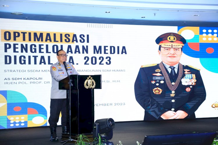 As SDM Kapolri Minta Humas Perkuat Cooling System Hingga Jaga Netralitas Pemilu 2024