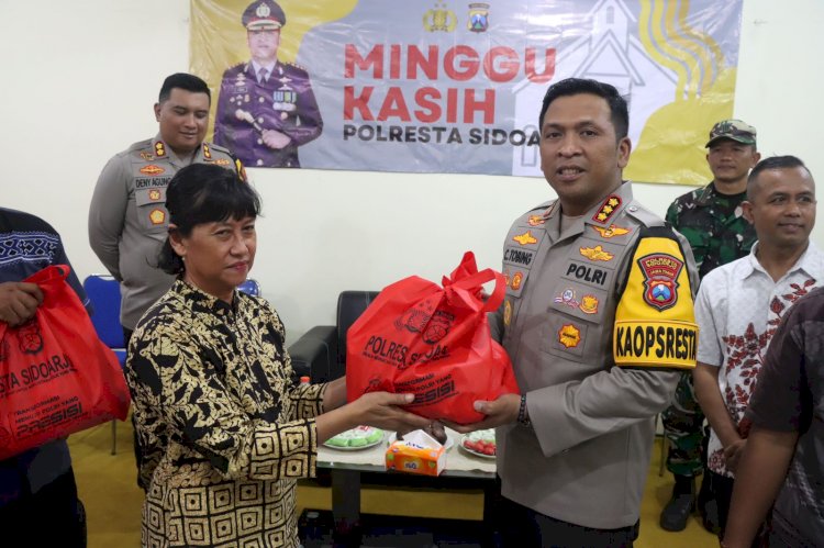 Kapolresta Sidoarjo Ajak Jemaat Gereja Turut Jaga Kerukunan Jelang Pemilu 2024