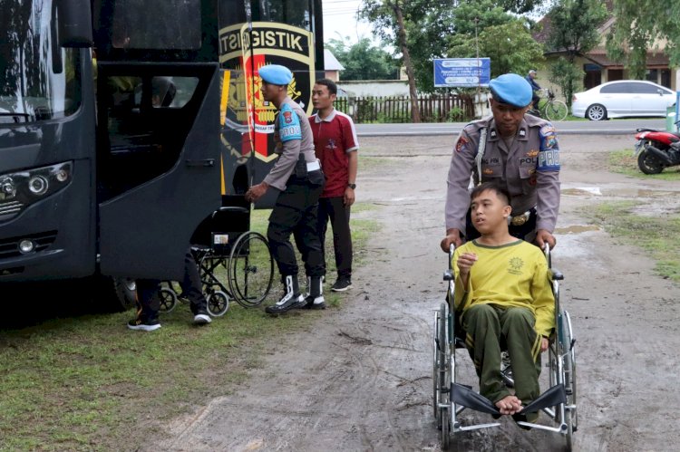 Peduli Siswa Disabilitas Kapolres Ponorogo Gelar Berbagai Lomba