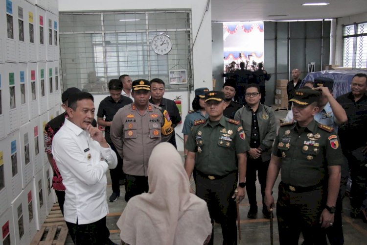 Pastikan Kesiapan Logistik Pemilu 2024, Forkopimda Kota Malang Kunjungi Gudang KPU