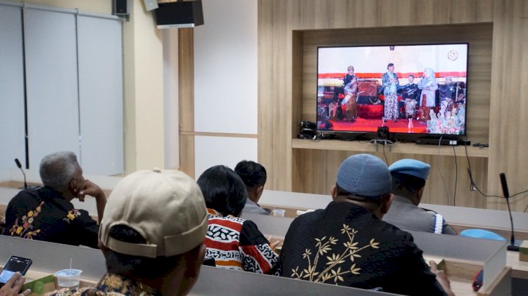 Polresta Sidoarjo Gelar Nobar Pagelaran Wayang Kulit