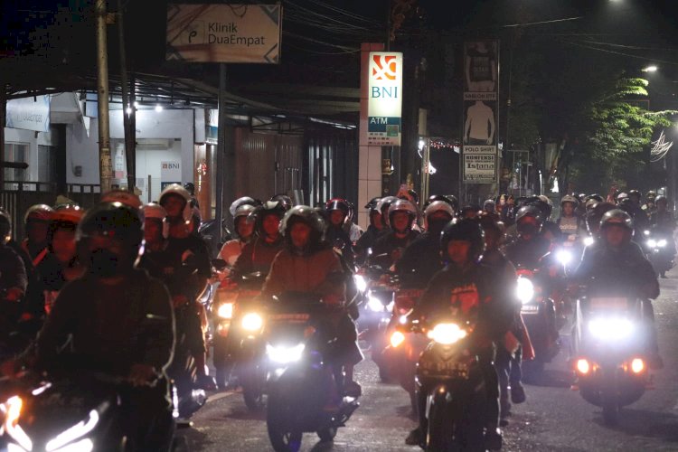 Polres Madiun Kota Gelar Penyekatan Jalur Perbatasan pada Pengesahan Warga Baru Pandan Alas