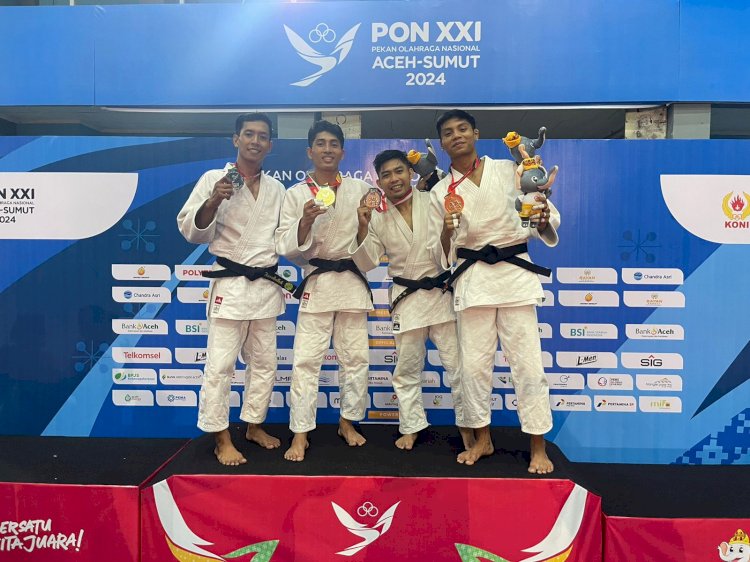 Atlet Judo Polri Sumbang Emas Untuk Provinsi Bali di Pon XXI Aceh Sumut