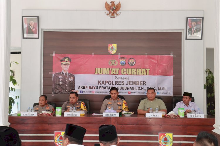 Cooling System di Jumat Curhat Kapolres Jember Serukan Jaga Persatuan Pada Pilkada 2024