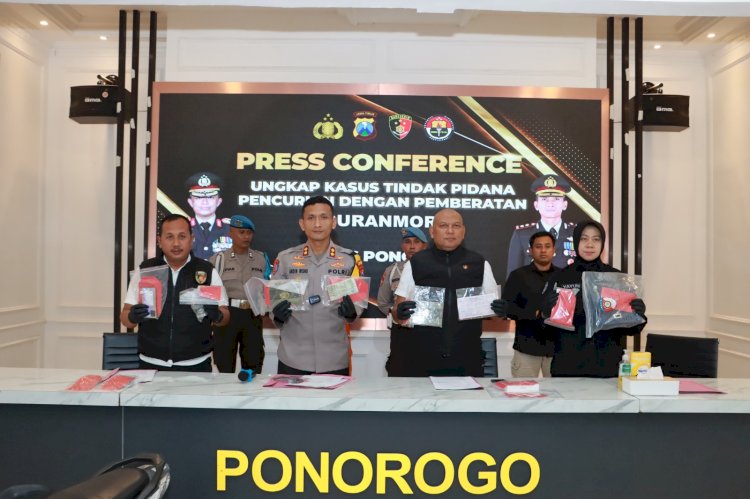 Polres Ponorogo Ungkap Kasus Curanmor, Tersangka Residivis Diamankan