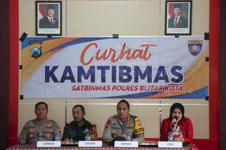 Sapa Masyarakat, Polres Blitar Kota Gelar Curhat Kamtibmas