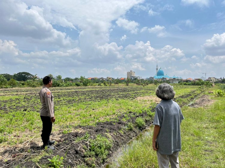 Polsek Taman Turunkan Bhabinkamtibmas Dampingi Pelaksanaan Ketahanan Pangan